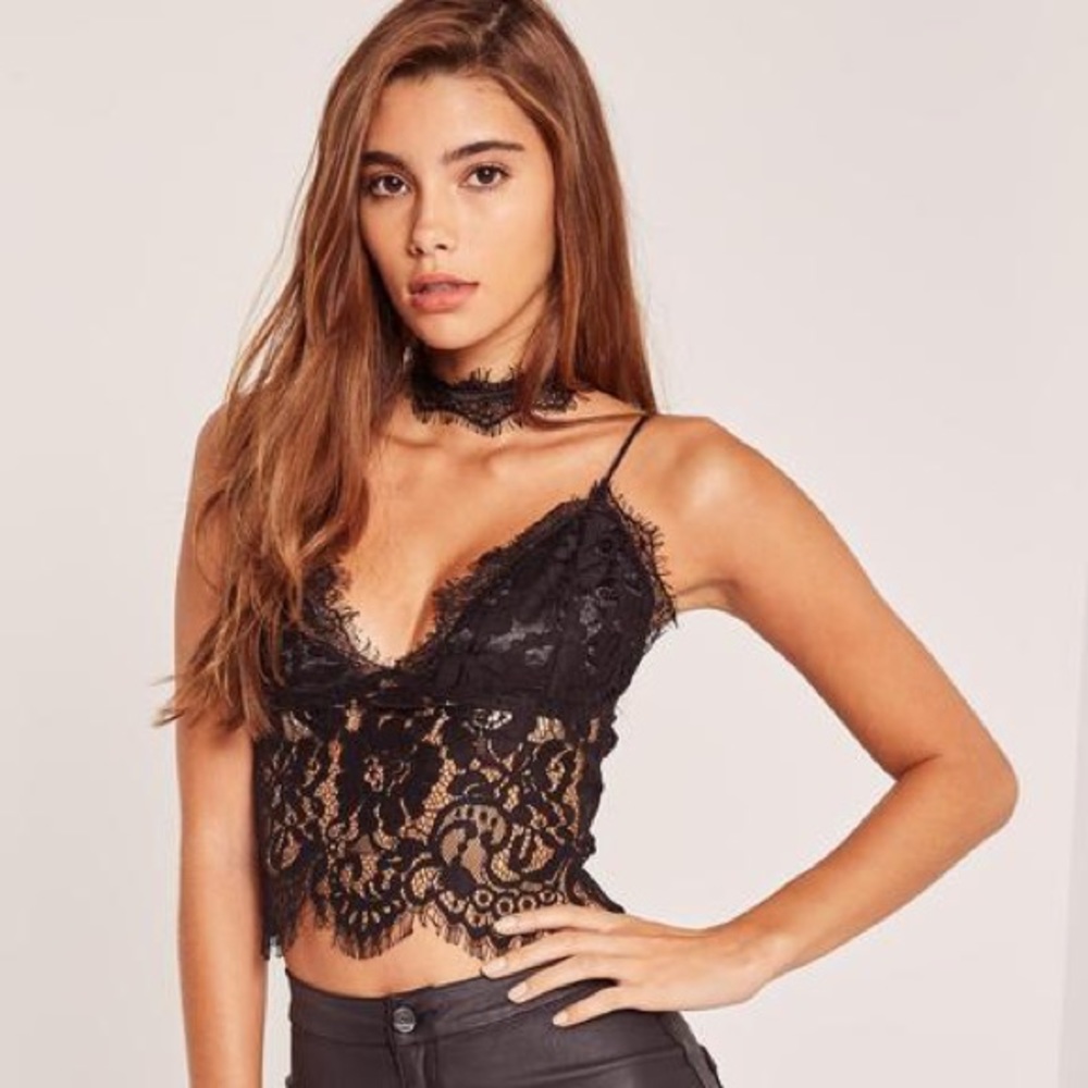 Lace crop top